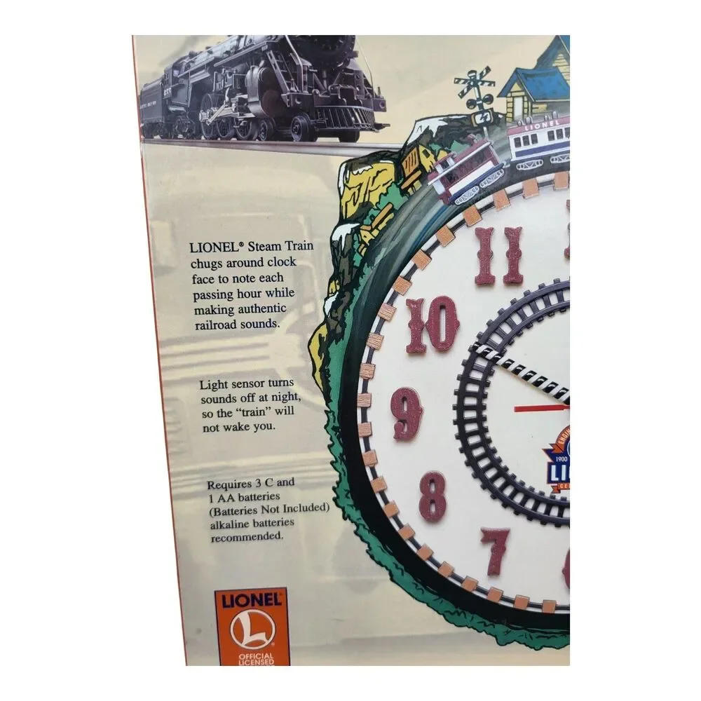 Lionel 100th Anniversary Train Clock Vintage
